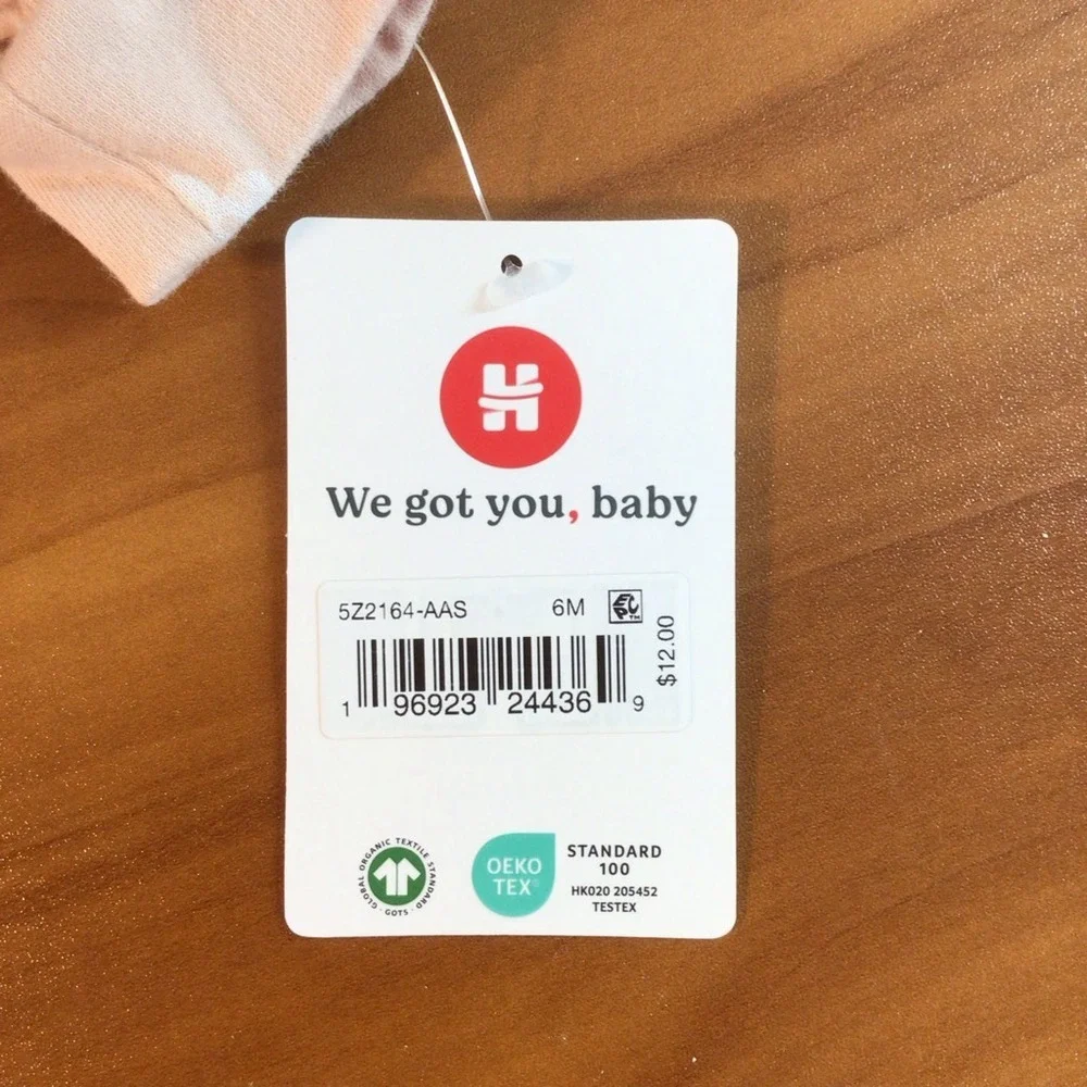 Huggies Baby Footed Coveralls 2 Pack‎ 6M Easy Change 2 Way Zipper Organic